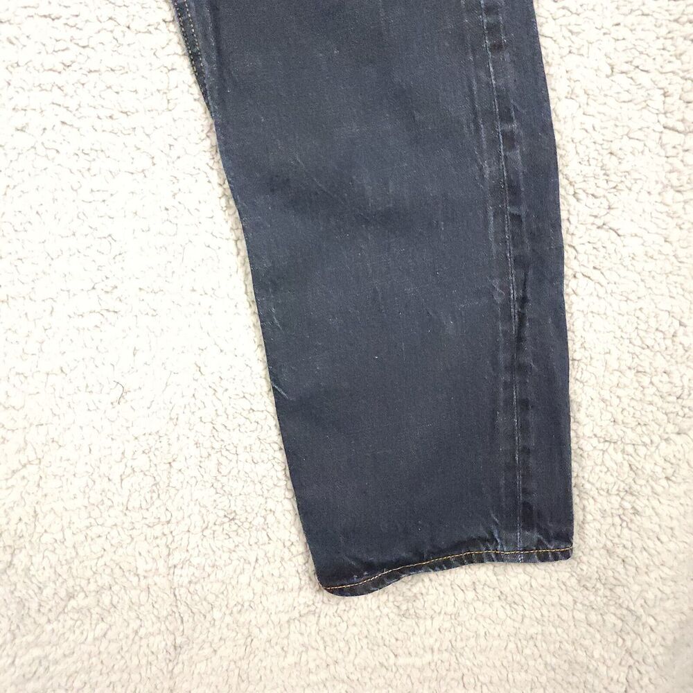 J.CREW The Sutton Mens Dark Wash Straight Leg 100% Cotton Jeans Size 32x32 a015 - Picture 6 of 12